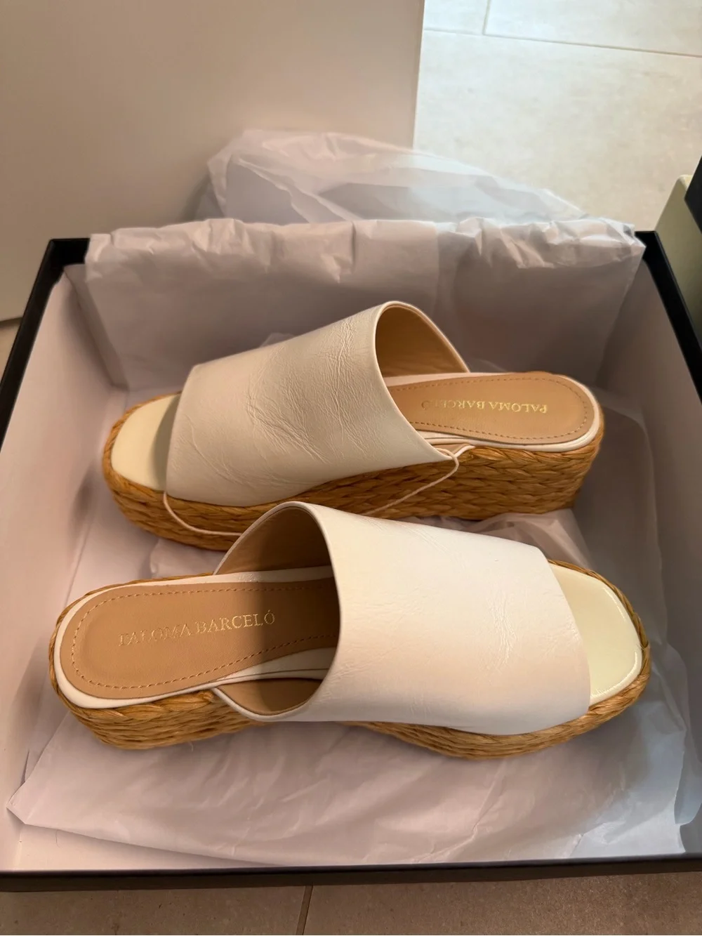 Paloma Barcelo Leather Espadrilles